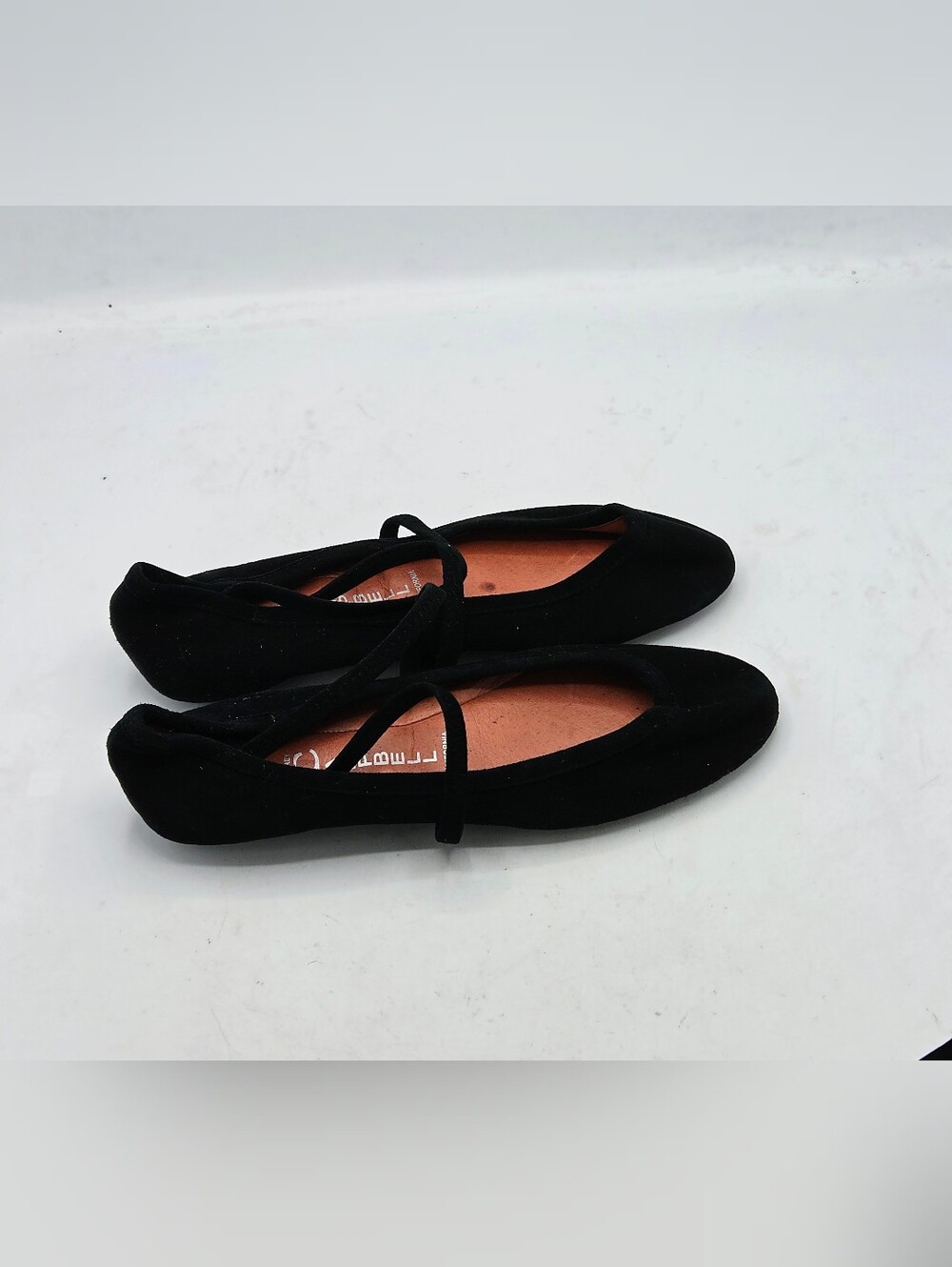 Jeffrey Campbell XSTER Black Suede Ballet Flats Cross Strap Mary Jane Womens 7.5 - Picture 4 of 16